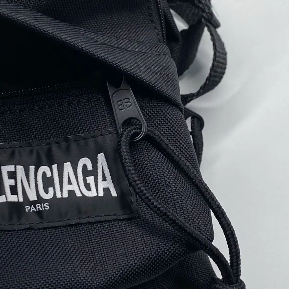 Balenciaga Black Nylon Mini Backpack Bag